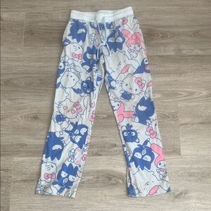 Hello Kitty Cartoon Print Pajama Pants